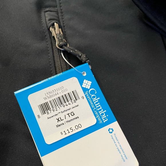 NWT Columbia mens ascender soft shell jacket - Picture 8 of 13